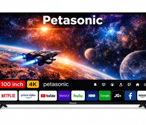Petasonic-Petasonic 100-Inch 4K UHD webOS Smart TV (HDR10, WiFi, Bluetooth, DVB-T2/S2, Ultra HD Display, Tempered Glass)-image-01